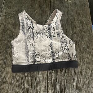 Snakeskin Print Women's Sports Bra